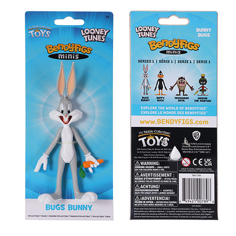 Bugs Bunny - mini figurine Toyllectible Bendyfigs - Looney Tunes