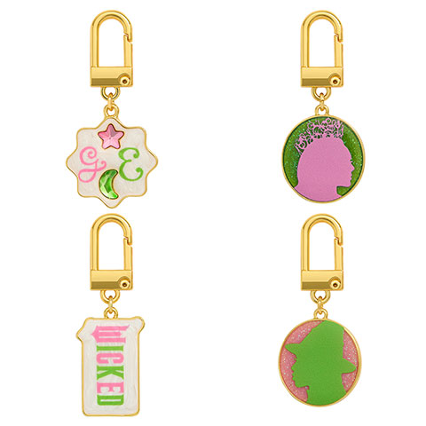 Coffret 4 charms & chaîne - Glinda & Elphaba - Wicked
