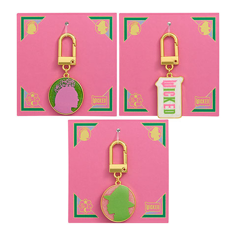 Coffret 4 charms & chaîne - Glinda & Elphaba - Wicked