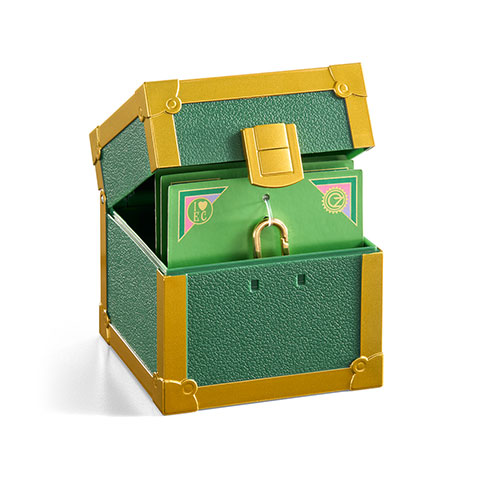 Coffret 4 charms & chaîne - Cité d’Émeraude - Wicked