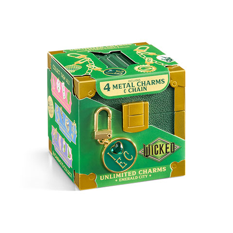 Coffret 4 charms & chaîne - Cité d’Émeraude - Wicked