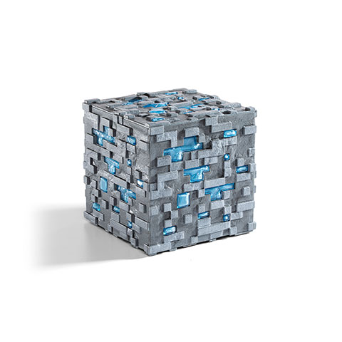 Minerai de diamant lumineux Réplique collector - Minecraft