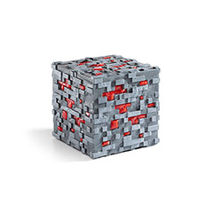 NN3725-Minerai de redstone lumineux Réplique collector - Minecraft