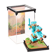 NN3735-Diorama - Steve en armure de diamant - Minecraft