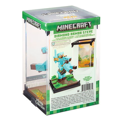 Diorama - Steve en armure de diamant - Minecraft