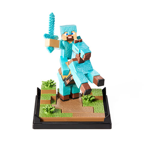Diorama - Steve en armure de diamant - Minecraft