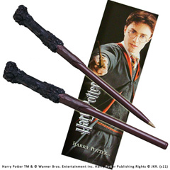 NN8636-Stylo baguette & Marque-page Harry Potter