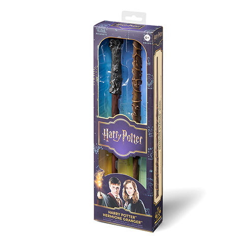 Baguettes magiques PVC Harry Potter et Hermione Granger